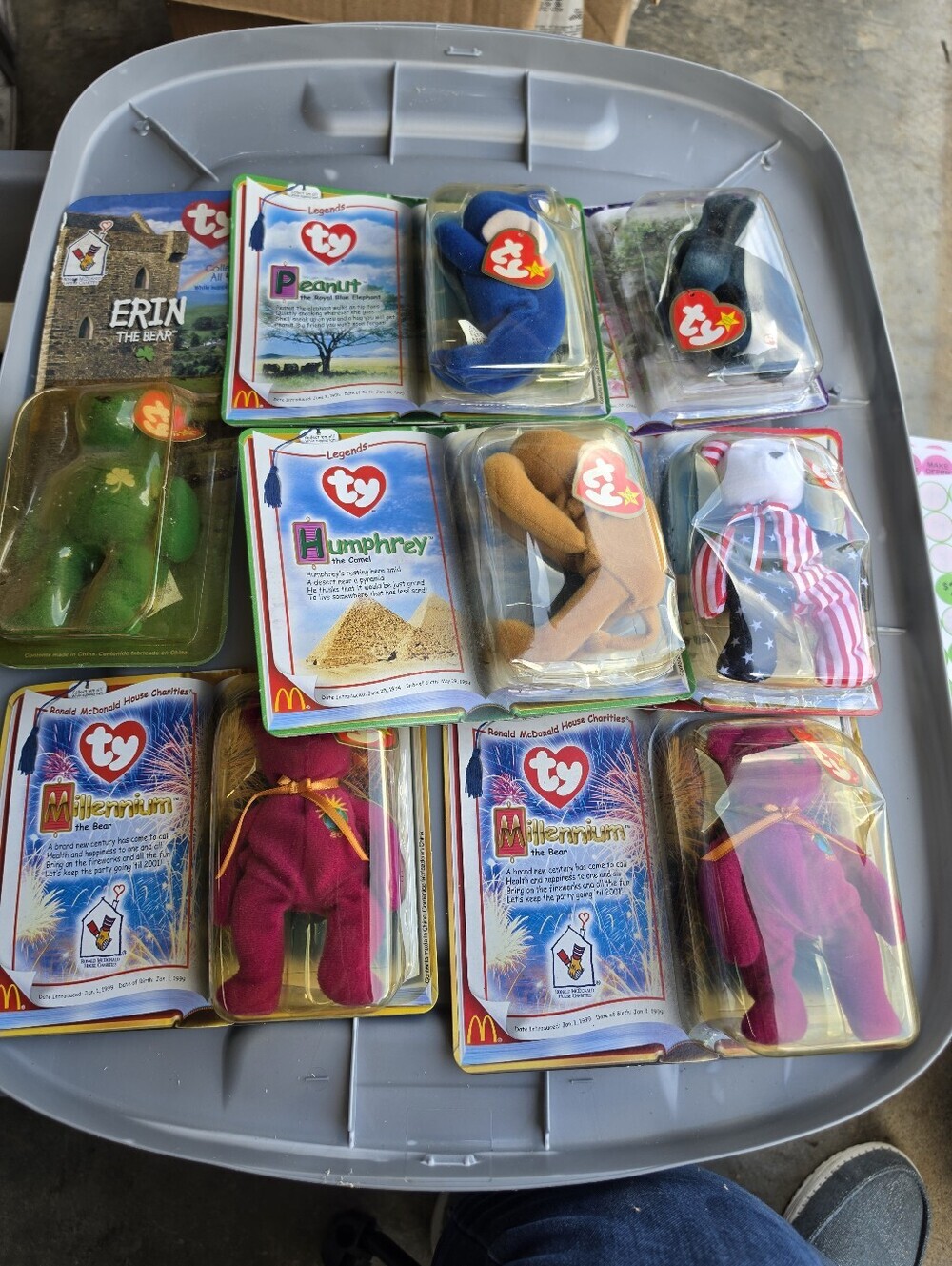 NEW Lot Of 7 1999-2000 Vintage Ty Beanie Babies From Mcdonalds